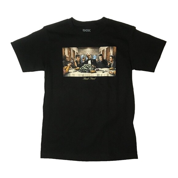 DGK Break Bread Shirt Godfather Sopranos Goodfellas Scarface Mobsters Small - Picture 1 of 2